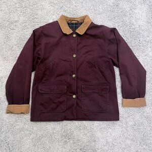 Vintage Men's Burgundy Corduroy Dad Jacket L
